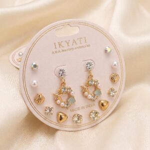 Ocean Pearl Earrings Gift Set (7 Pairs)